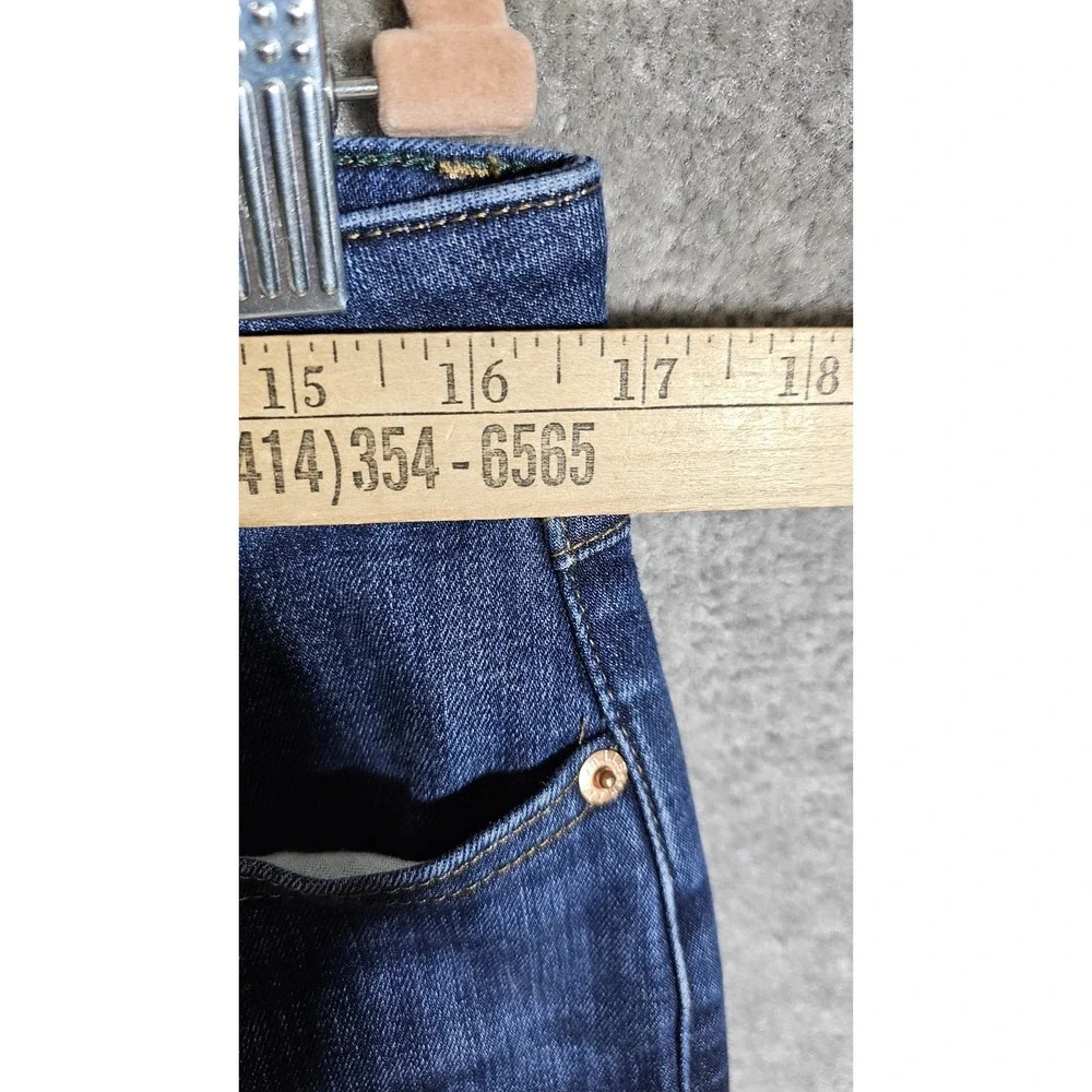 LL‎ Bean Beanflex Straight Leg Favorite Fit Jeans Womens Size 14P Blue Denim